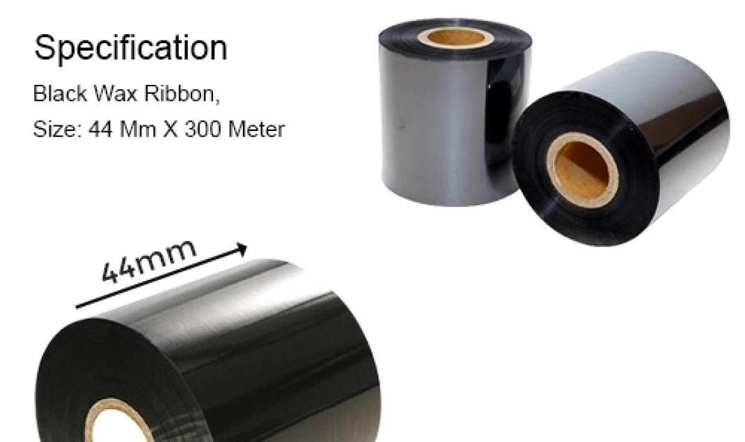 44X300 PRINTER RIBBON (WAX) (INK OUT)