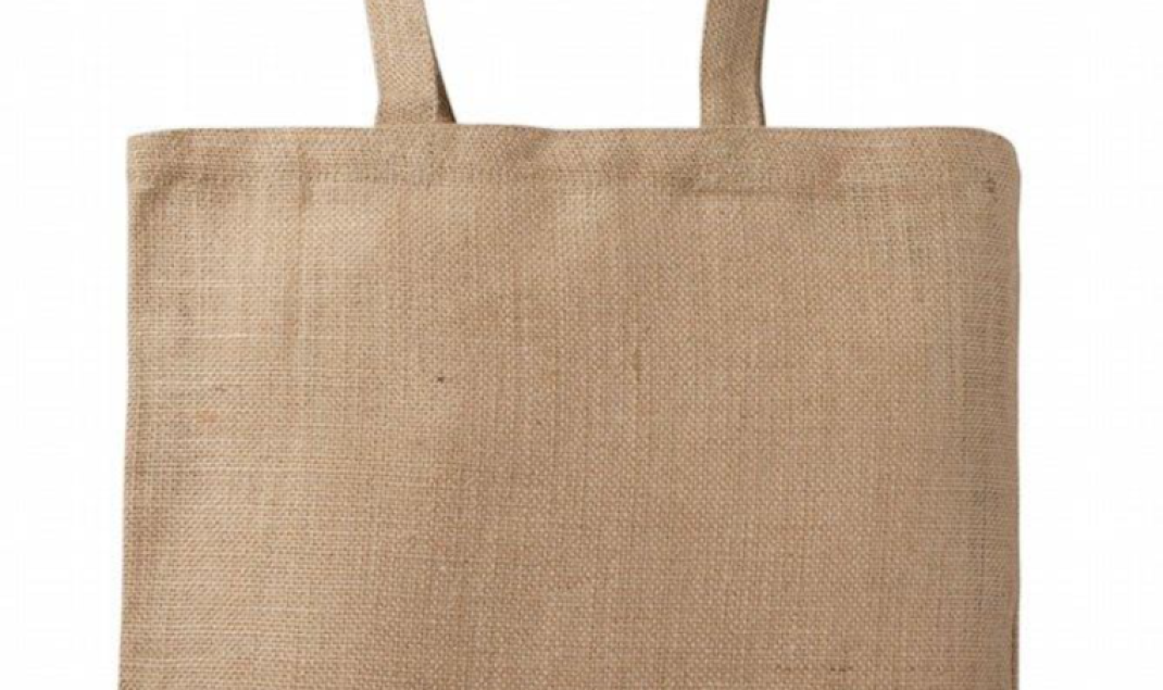 CB19RAW JUTE SIMPLE SHOULDER BAG